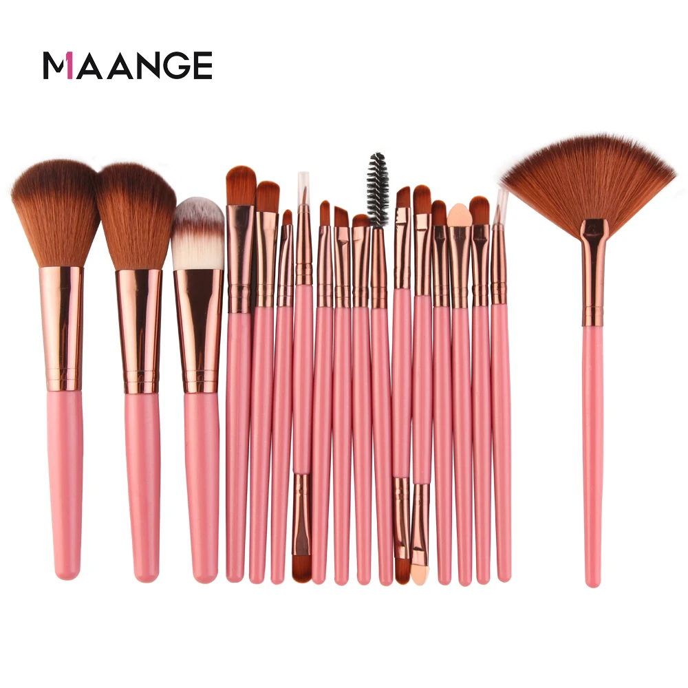 Maange 15/18/20 Bộ Cọ Trang Điểm Phấn Nền Đen Phối Màu Mắt Pha Trộn Mỹ Phẩm Làm Đẹp Tạo Nên dụng Cụ Cắm Bàn Chải Bộ Maquiagem