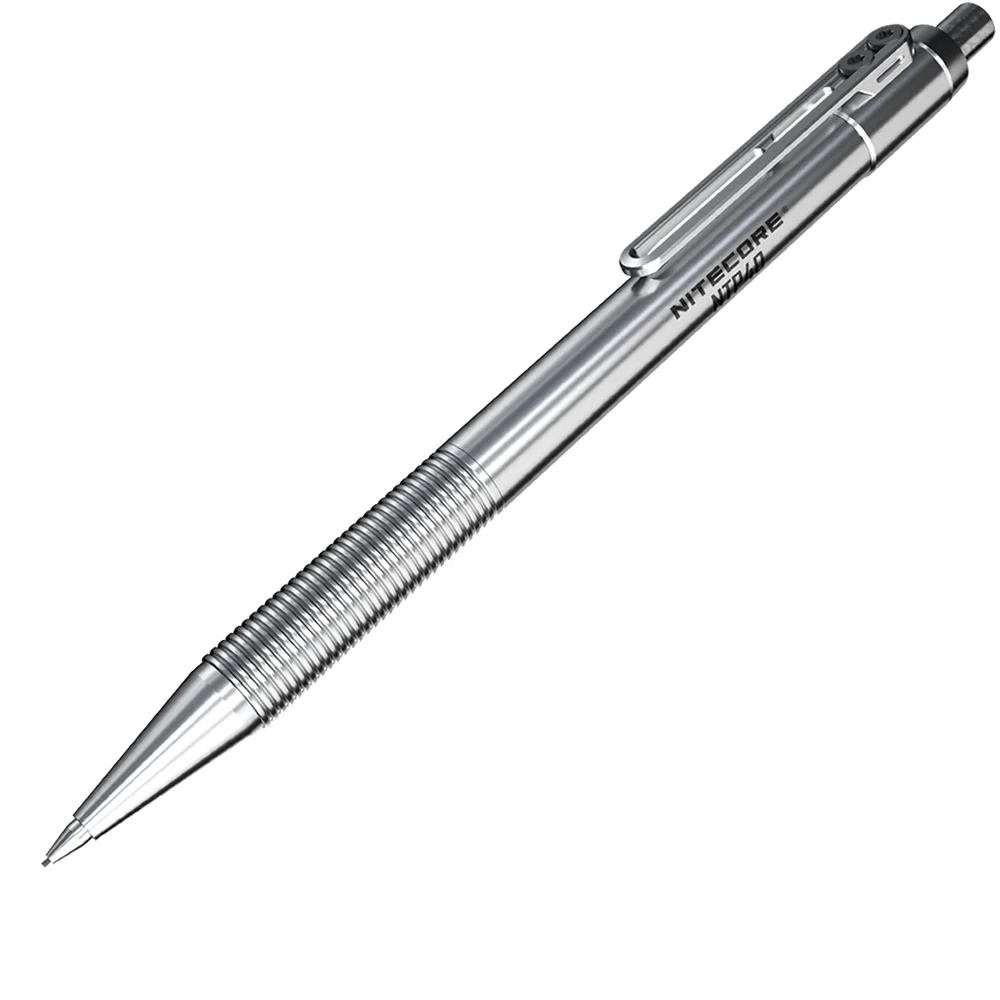 Imagem -06 - Nitecore Titanium Alloy Mechanical Pencil Ntp40 Autodefesa Escrita Cartooning Excelente Esboço Atacado