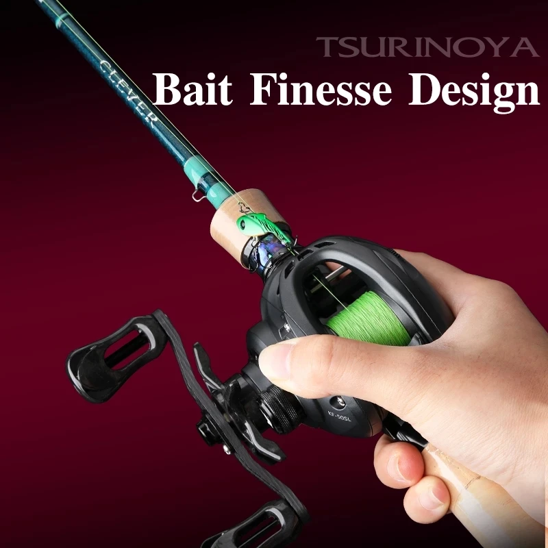 6.1G Bfs Spool Tsurinoya 135G Dark Wolf 50S 7.1:1 Ultralichte Bfs Finesse Baitcasting Reel Baitcaster Viscoil Voor Shad Reel