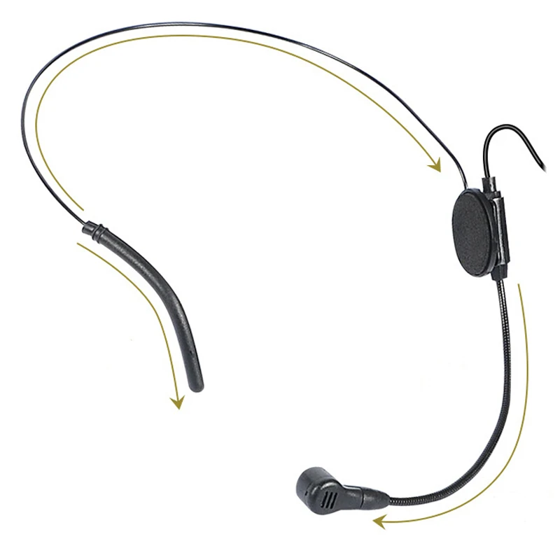 سماعات رأس مزدوجة متعددة الاتجاهات ميكروفون سماعة رأس ميكروفون ل AKG Samson نظام لاسلكي صغير XLR 3PIN TA3F