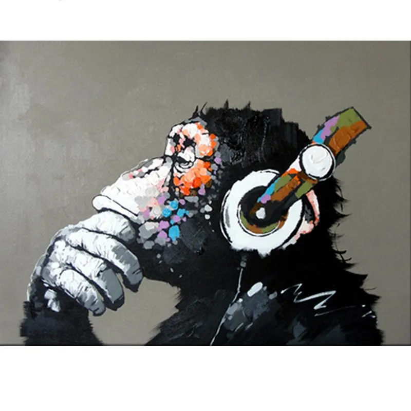 

GATYZTORY Painitng By Numbers monkey Animals DIY Frameless acrylic paint by numbers Digital Canvas Painting For Home Decoration