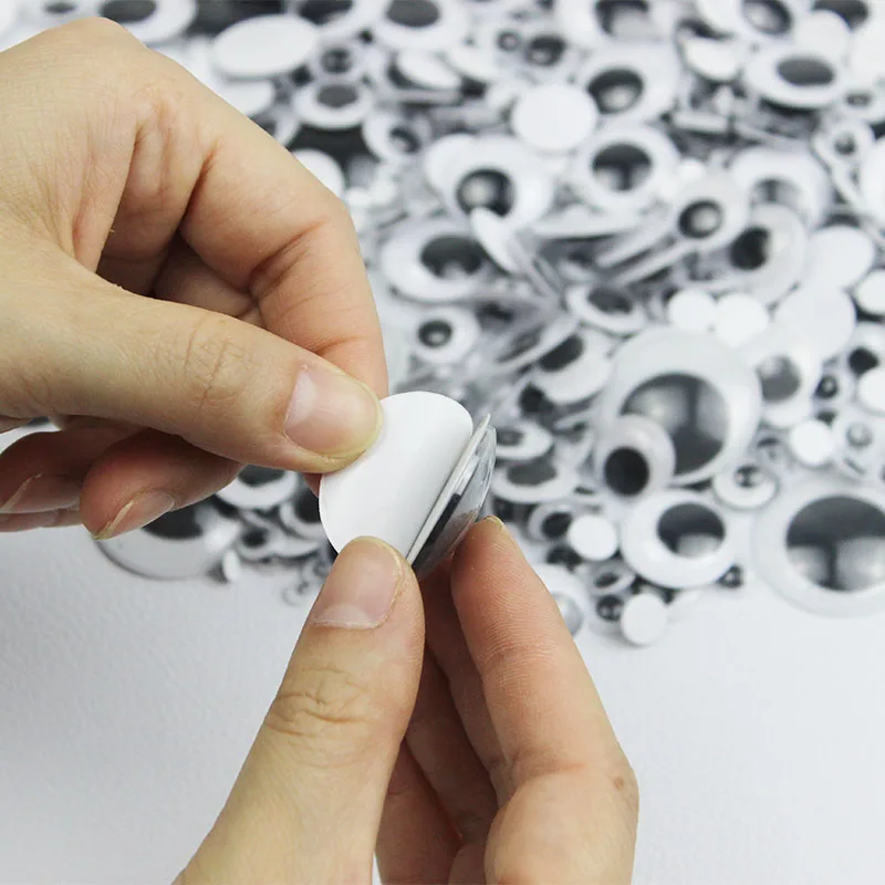 100/200 قطعة ذاتية اللصق العملاق تذبذب عيون جوجلي المنقولة DIY بها بنفسك الفن الحرفية اللعب سكرابوكينغ ديكور عيون لوازم الحرفية