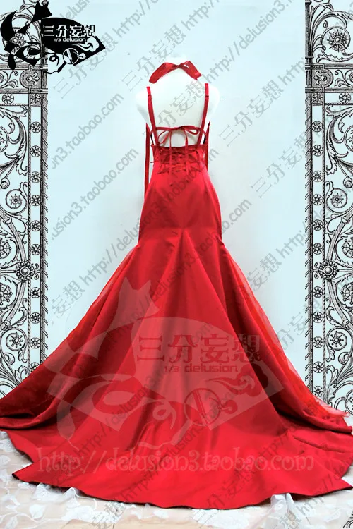 Robe princesse Meiou Setsuna rouge, Costume Cosplay, robe de mariée pour fête/femmes