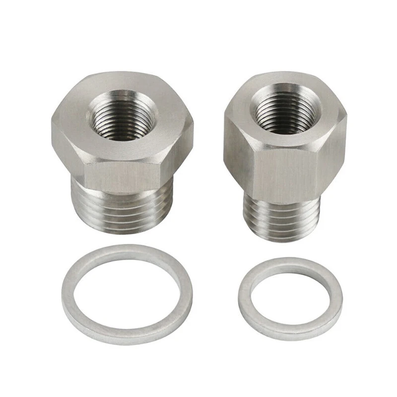 M12 - M16 Oil Pressure Sensor Coolant Temp Gauge Fitting Adapters For LS1 4.8L 5.3L 6.0L Swap