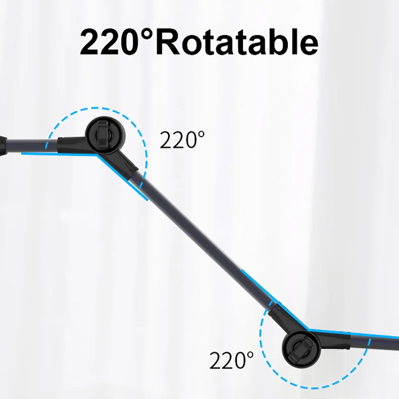 Imagen 4: SMOYNG-Soporte de teléfono para cama perezosa, 360 ajustable, para Xiaomo, iPhone, iPad Pro 12,9, Clip de montaje de escritorio