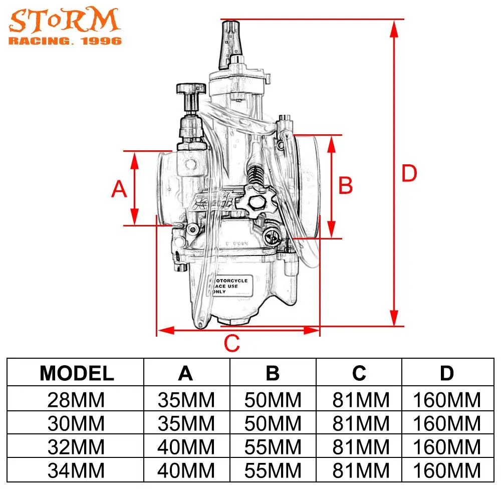 2/3 Sets Universal For PWK 28mm 2T 4T For Keihin Mikuni Carburetor Carburador With Power Jet For Yamaha Suzuki Honda 75cc-125cc