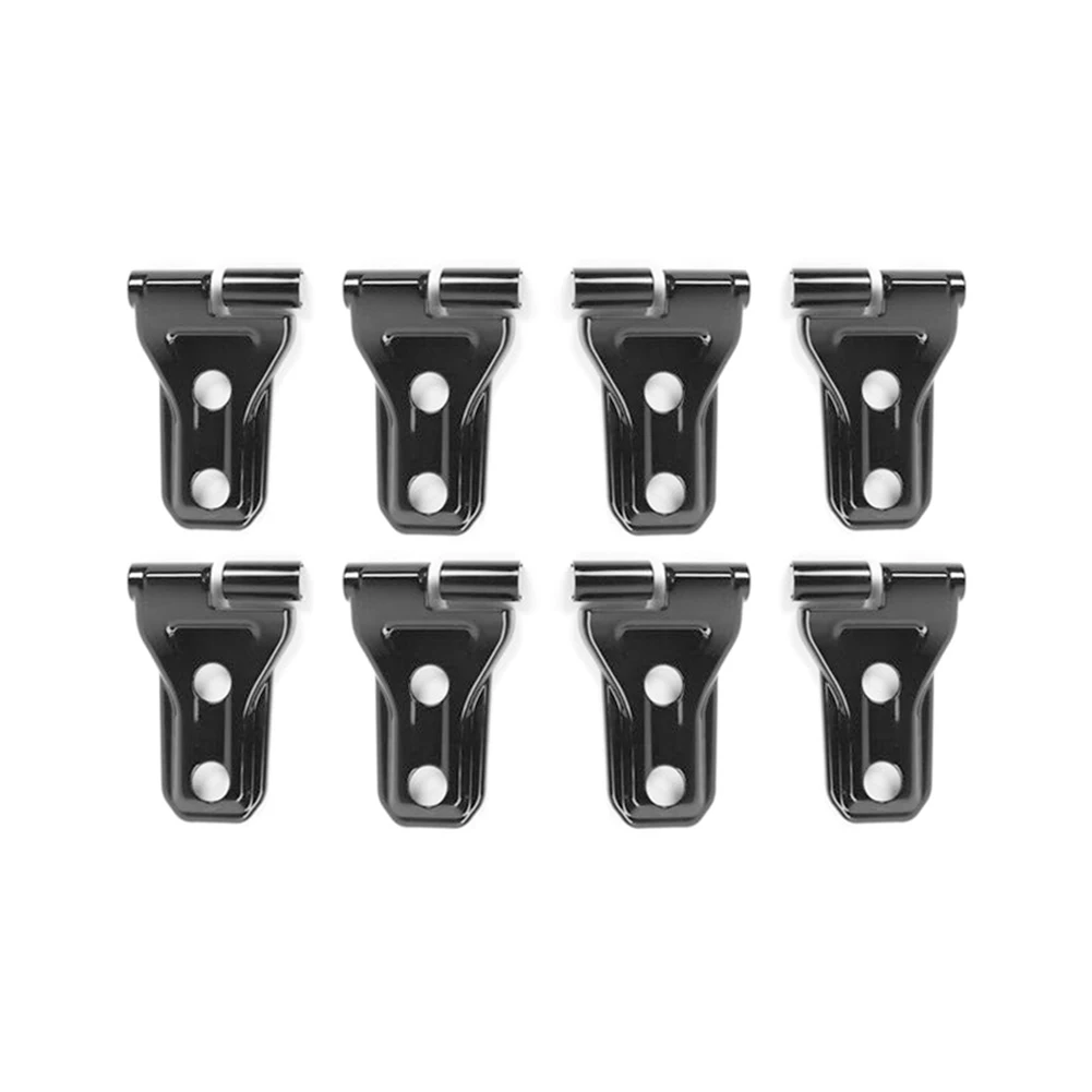 ABS Black Car Door Hinge Covers Exterior Moulding Stylin Trim 8pcs For Jeep Wrangler JL 2/4Door 2018+