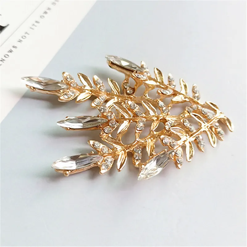 2pcs/lot Alloy Golden Diamond Branch Buttons Pendants Ornaments Jewelry Earrings Choker Hair DIY Jewelry Accessories Handmade