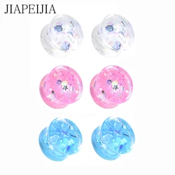 Twinkle Acrylic Ear Gauges Plugs Stretching Tunnels Double Flared Expander Ear Piercing Jewelry 6-30mm