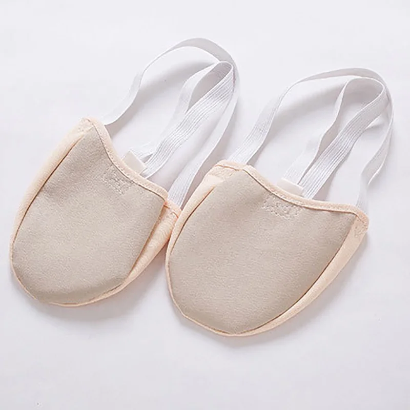 USHINE Half PU Leather Sole Ballet Pointe Dance Shoes Rhythmic Gymnastics Slippers Foot Girls Women