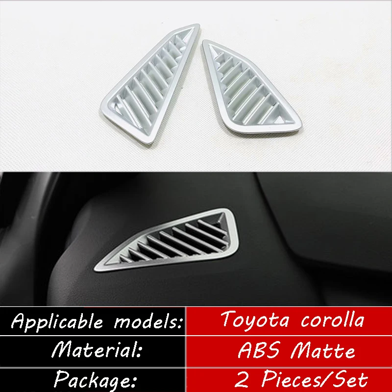 ABS Matte For Toyota corolla Sedan glass Lift Switch inner door handle front Small Rear air outlet Storage read navigation strip