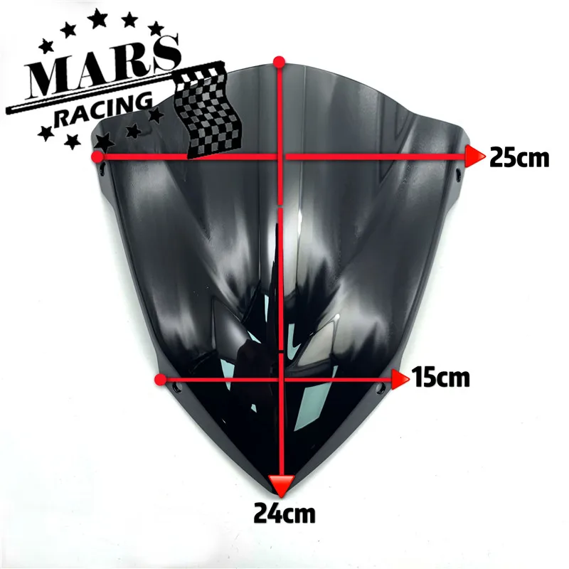 Fits For YAMAHA MT-03 MT03 MT 03 2020 2021 2022 2023 MT25 MT-25 2020-2023Motorcycle Windshield Windscreen Aluminum Kit Deflector