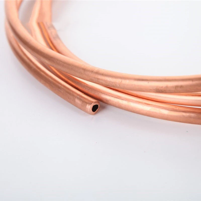 Copper Tube Air Conditioning Copper Pipe Soft Tube 99.9% T2 Copper Coil