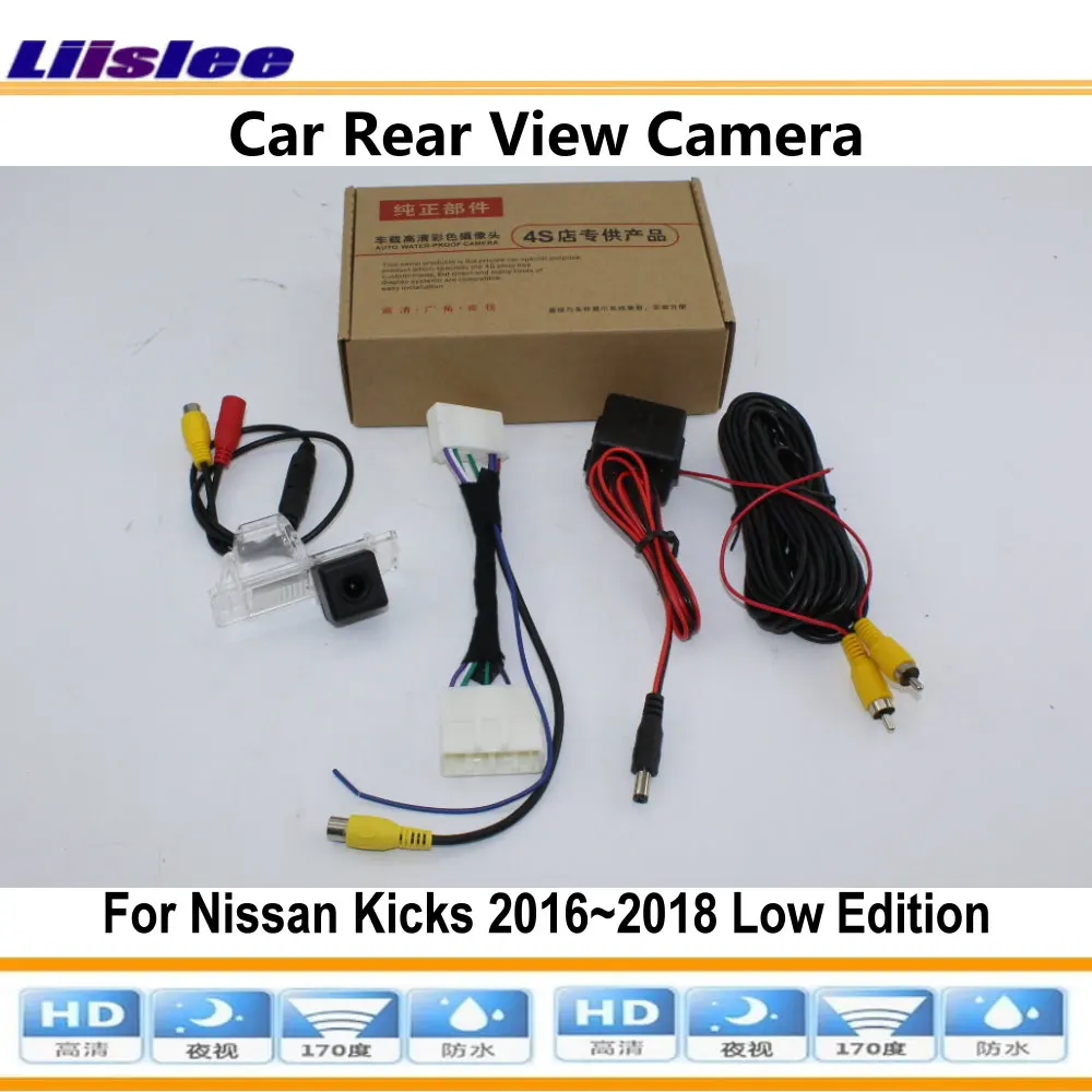 Original Screen Car Rearview Reverse Camera For Nissan Kicks 2016-2023 Low Edition Auto Backup RCA Adapter HD CCD SONY CAM