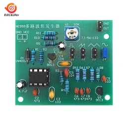 DC 6-12V NE555 modulo generatore di impulsi generatore sinusoidale/triangolo/onda quadra generatore di segnali a forma d'onda multicanale Kit fai da te