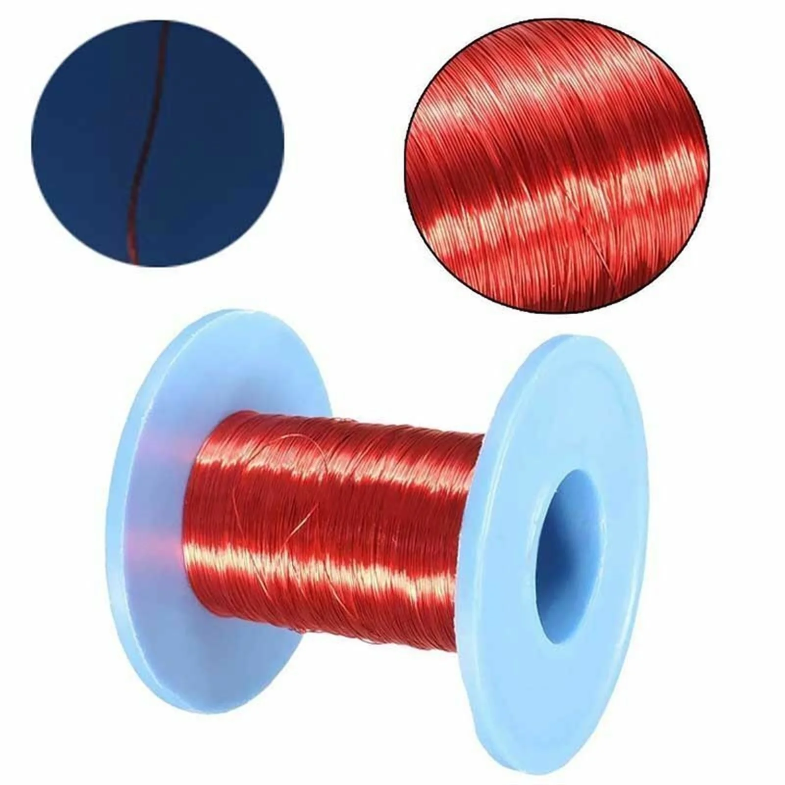 100m Red Magnet Wire, 0.2mm Enameled Copper Wire, Round Magnetic Coil Winding