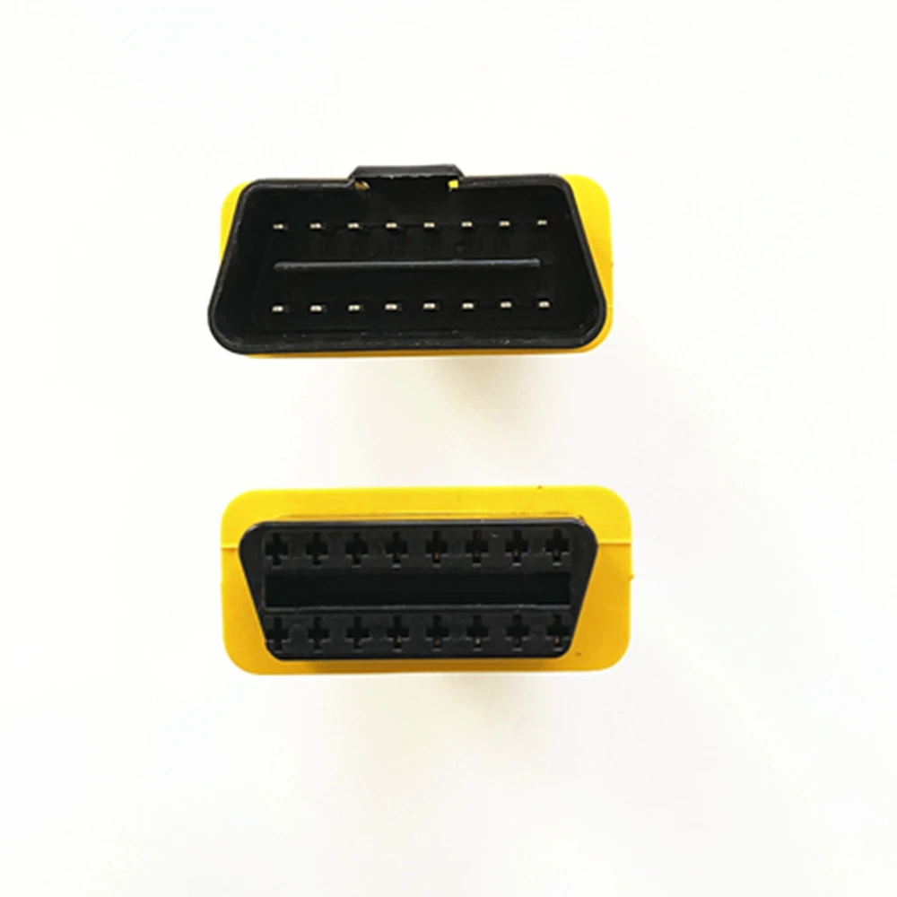 Cable de extensión de enchufe macho a hembra, Cable amarillo obd2, 13cm / 30 cm, adecuado para todos los conectores de Cable de extensión de