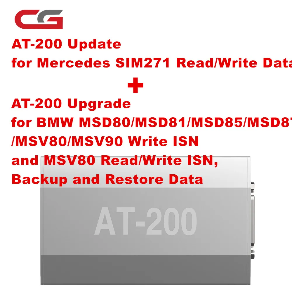 CGDI For BMW AT-200 AT200 Update for Mercedes SIM271 Read/Write Data and for BMW MSD80/MSD81/MSD85/MSD87/MSV80/MSV90 Write ISN