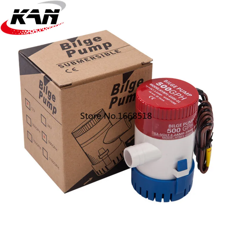 bilge pump 12v 24V 1100gph 750gph water pump used in boat seaplane motor homes houseboat