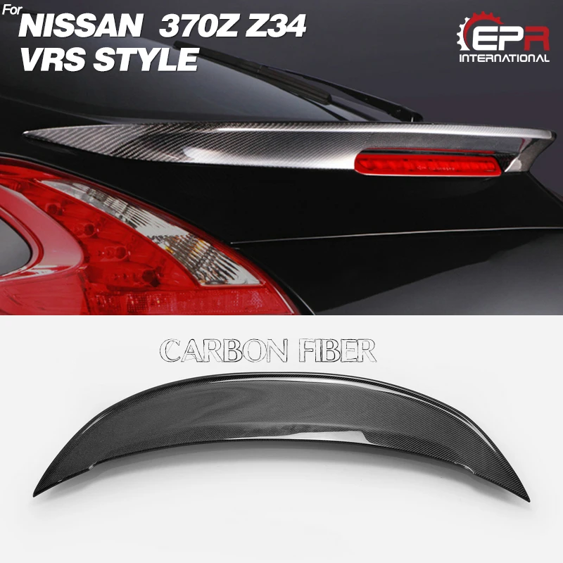 

Carbon Fiber Wing Lip For Nissan 370Z Z34 VRS Style Carbon Rear Wing Base/Spoiler Body Kit Tuning for 370Z Z34 Aero Trim