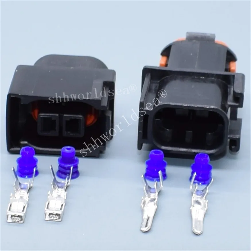 Shhworldsea 2/100Set 2Pin 2.8MM Auto Plastic Housing Plug Electrical Waterproof Cable Wiring Connector 7223-1823-30 7122-1823-30