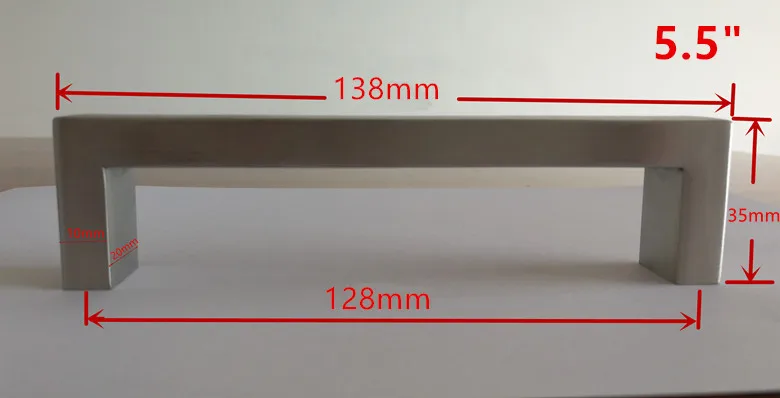 NONE 10 teile/los 10*20mm Platz Bar tür griff Edelstahl Küche Tür Schrank Griff Pull Knob 9