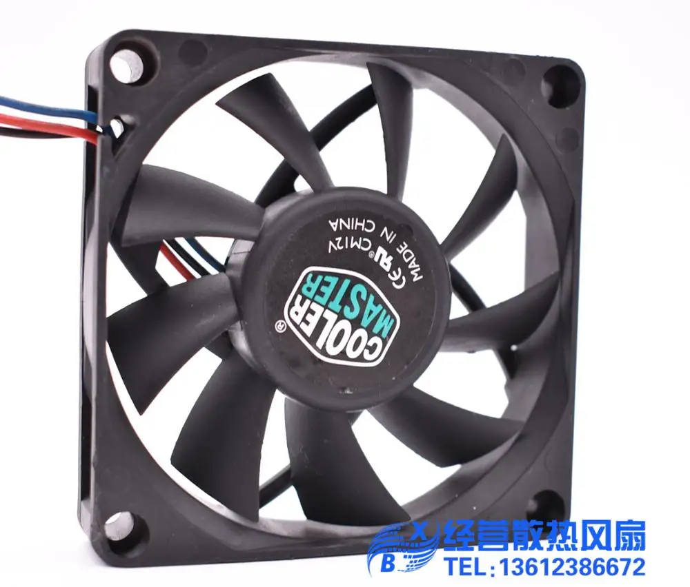 Original Delta AFB0712MB 7015 70*70*15MM 70MM AMD CPU Cooling Fan 12V 0.24A  With 3pin