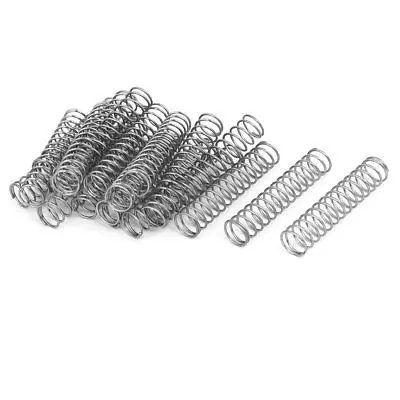 

0.8mmx10mmx50mm 304 Stainless Steel Compression Springs 20pcs