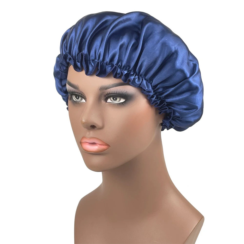 High Quality Satin Bonnet Soft Beanie Hat Bonnet For Women Shower Cap Sleeping Night Cap Chemo Cap Wonen Hat