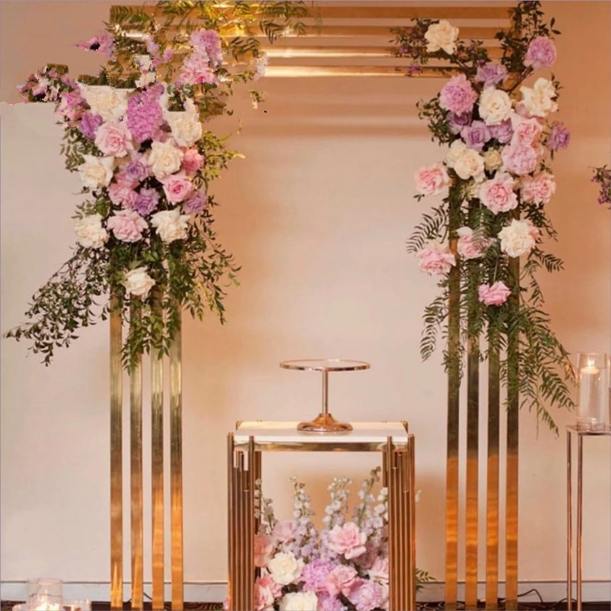 Wedding Arch For Weddings Flower Natural Wedding Arch Frame square Metal Arch For Weddings Flower AB0329