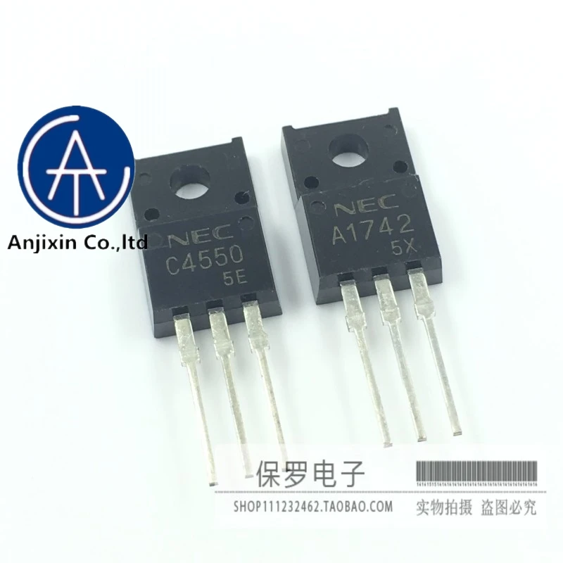 10pcs 100% orginal and new switching transistor 2SA1742 2SC4550 A1742 C4550 pair tube 2 yuan/pair real stock