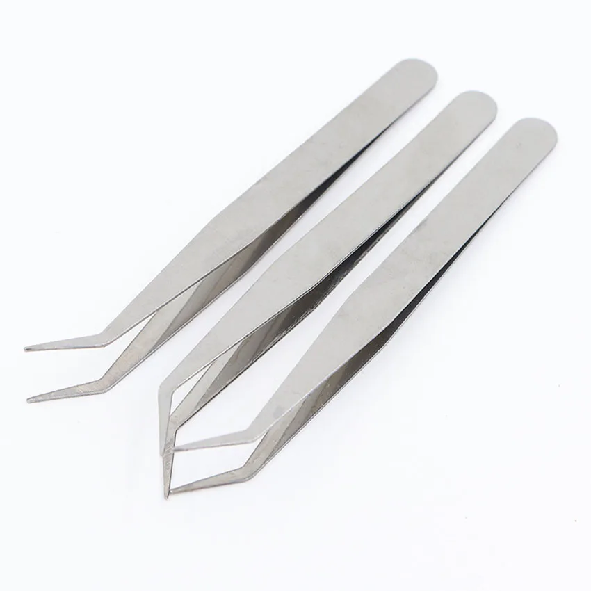 1 Máy Tính Khuỷu Tay Nhíp Làm Đẹp Lông Mi Giả Nhíp Kim Loại Bé Gái Mắt Mi Nối Dài Kẹp Mi Trang Điểm Mỹ Phẩm Dụng Cụ