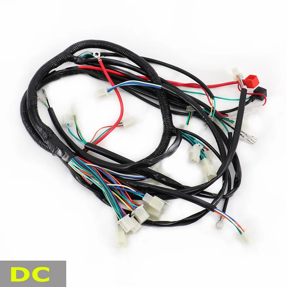 Full Wiring Harness Loom DC Ignition Coil For 150cc 200cc 250cc 300cc Longding ATV Quad Buggy Electric Start Engine