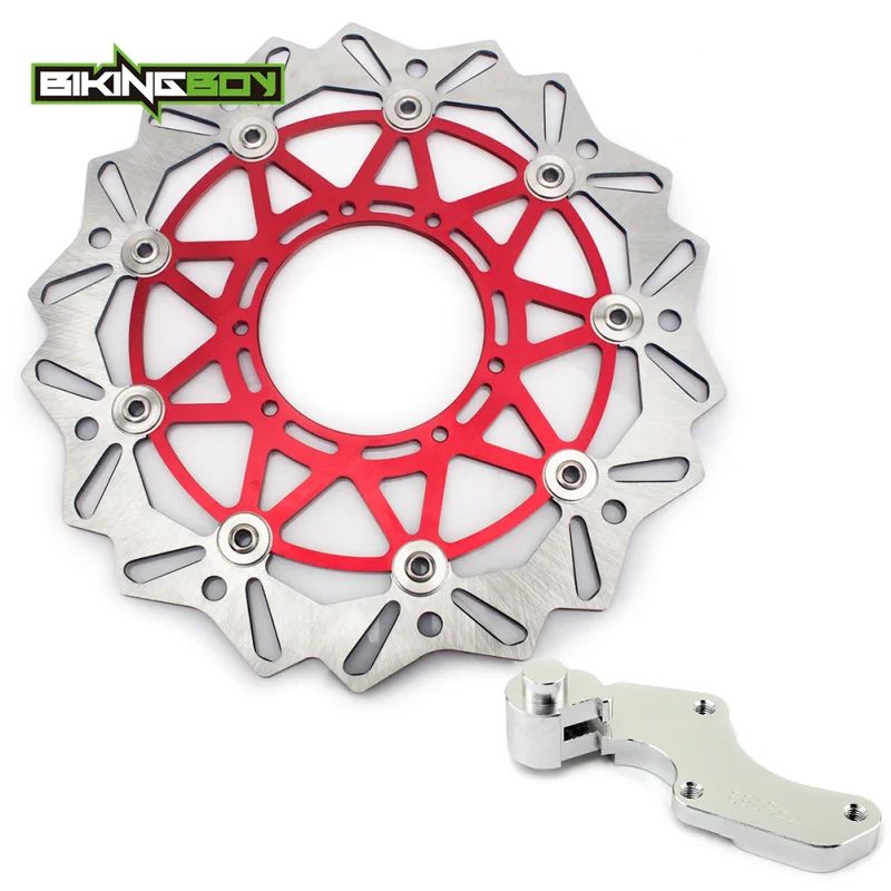 320mm Front Brake Disc Rotor Bracket CRF250R CRF450R 04-14 CRF250X CRF450X 04-17 09 CR125R CR250R CR125E CR250E 04 05 06 07 08