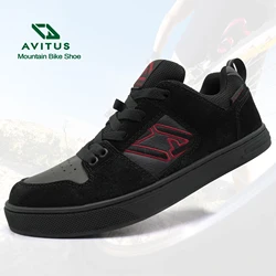 AVITUS Mountain Bike Shoes Men Sneakers Rubber Sole+Shoelace Flat Pedal Zapatillas MTB Shoe For Freerider Enduro Cycling Shoes