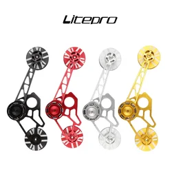 Litepro 2-3-6 Speed For Brompton Chain Tensioner CNC Aluminum Alloy Rear Derailleur Chain Adapter Tensioner Wheel