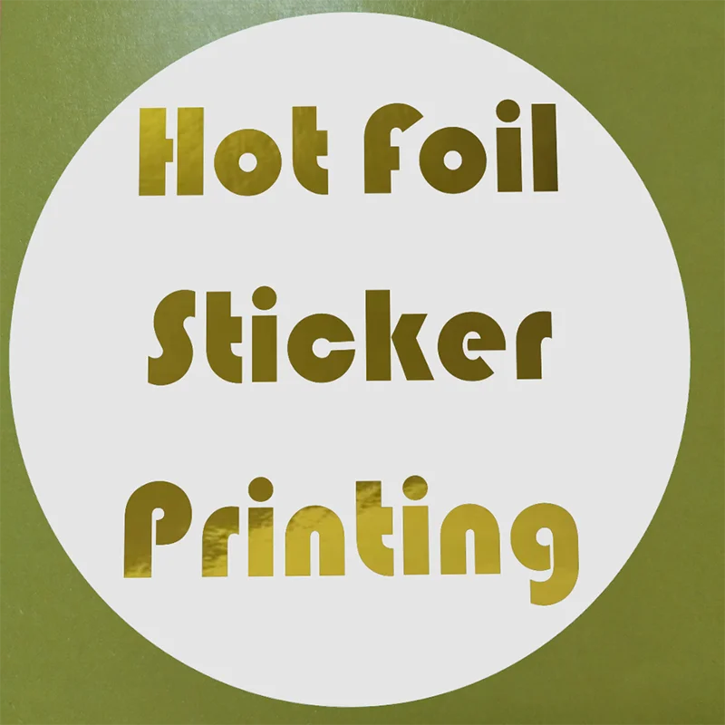 Hot Foil Sticker Printing custom for Packing Box