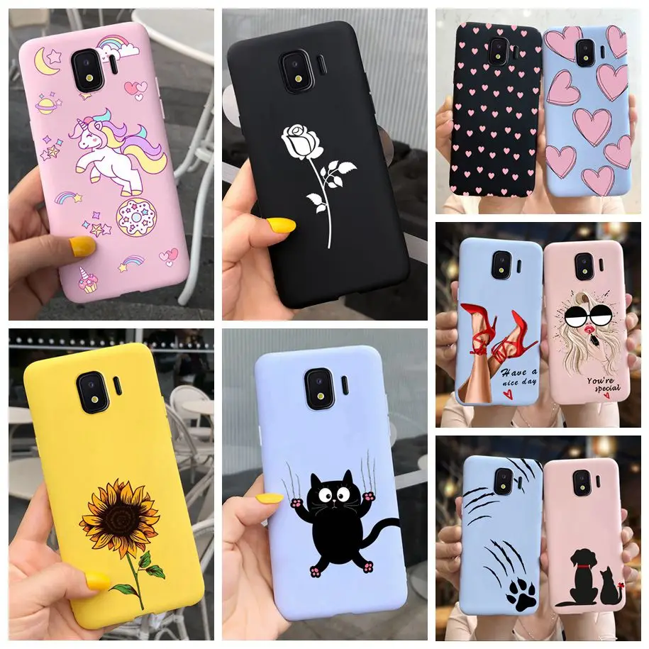 For Samsung Galaxy J2 Core Case Cat Unicorn Heart Soft Cover For Samsung Galaxy Grand Pro J250F J260F J 2 J2Core J2Pro 2018 Case