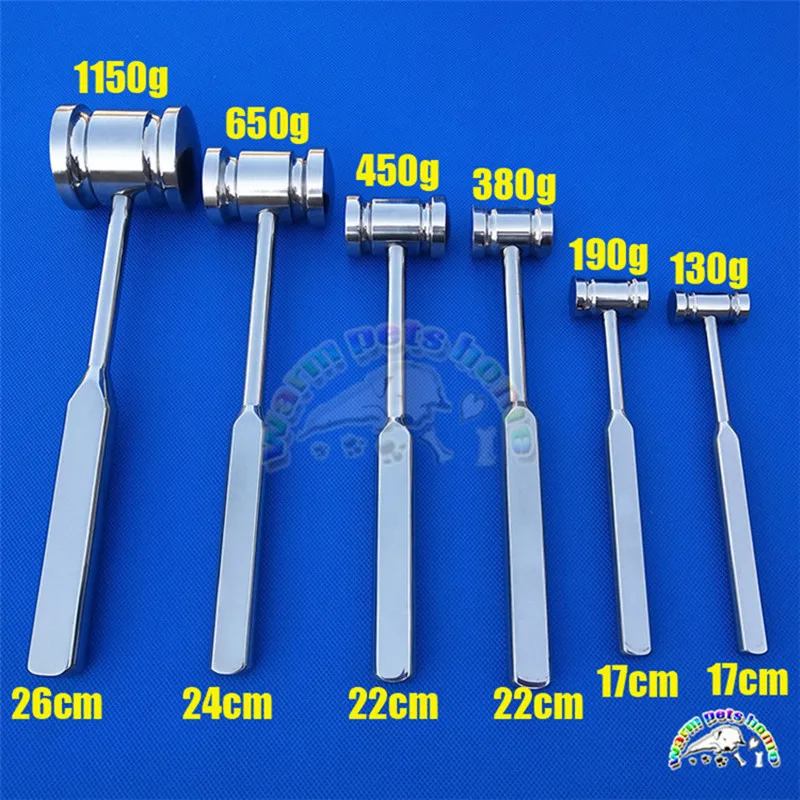 Orthopedic Surgical Bone Hammer Dental Implant Bone Crushing Lifting Tools Medical Bone Hammer Veterinary Equipment