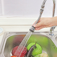 360 Degrees Rotatable Bubbler Filter Kitchen Sink Faucet Sprayer Water Saving Aerator Free To Bend Nozzle Flexible Tap Aerators