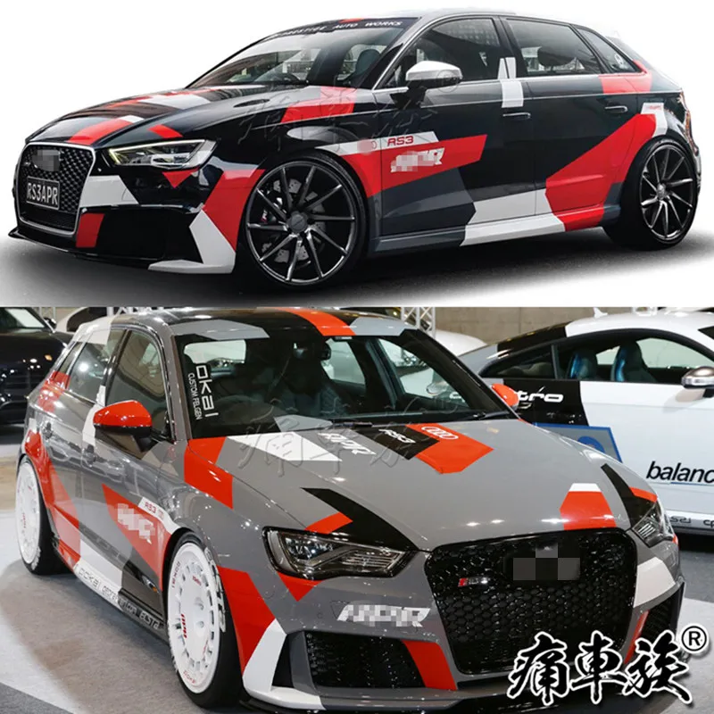 Car stickers For A3 S3 A4 S4 S5 body appearance decoration stickers A3 S3 A4 S4 racing modified vehicle stickers