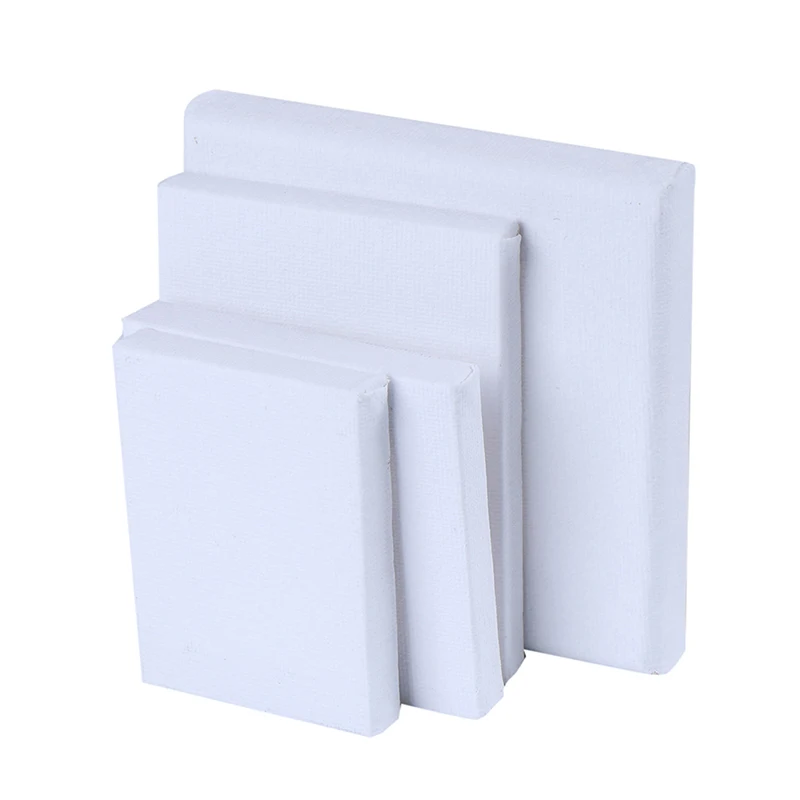 Pack of 1 Stretched Canvases for Painting Primed White 100% Cotton Artist Blank Canvas Boards for Painting 8 oz Gesso-Primed