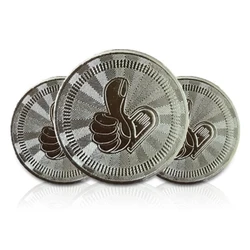 1000pcs/pack Metal Arcade Game Tokens Anti-counterfeiting coins are used for Arcade Game Coin Pentagram Crown Tokens