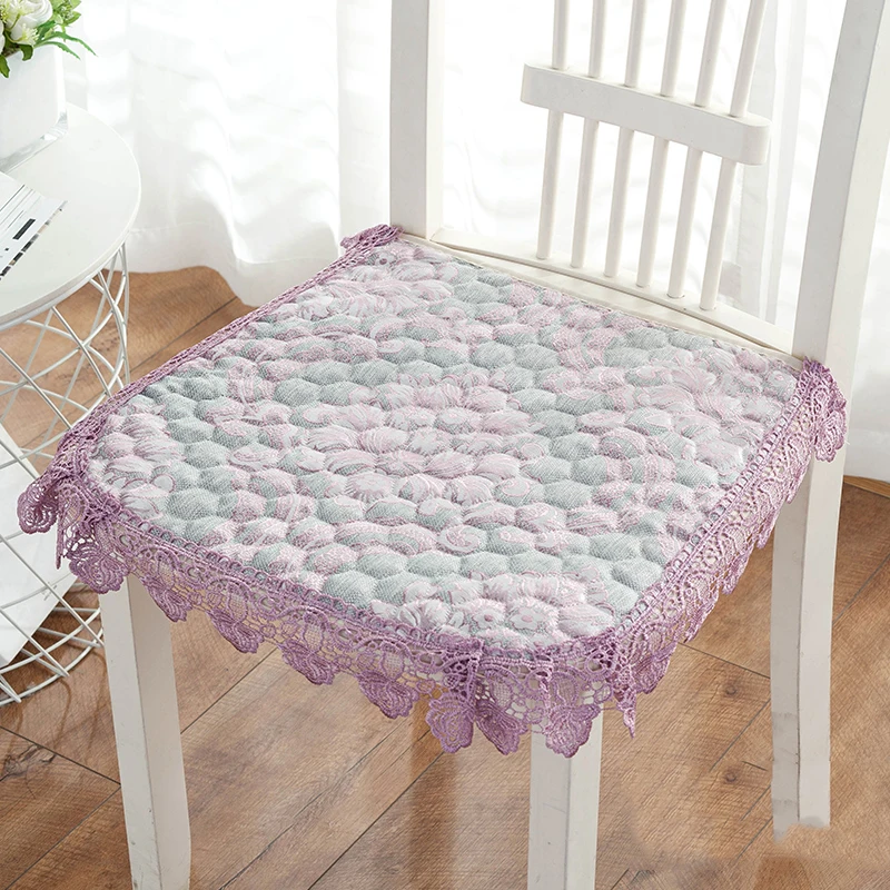 القطن خط كرسي وسادة مريحة مكتب البراز مقعد حصيرة 16 ألوان كرسي الجلوس وسادة الدانتيل حافة ديكور المنزل وسادة الظهر العالمي