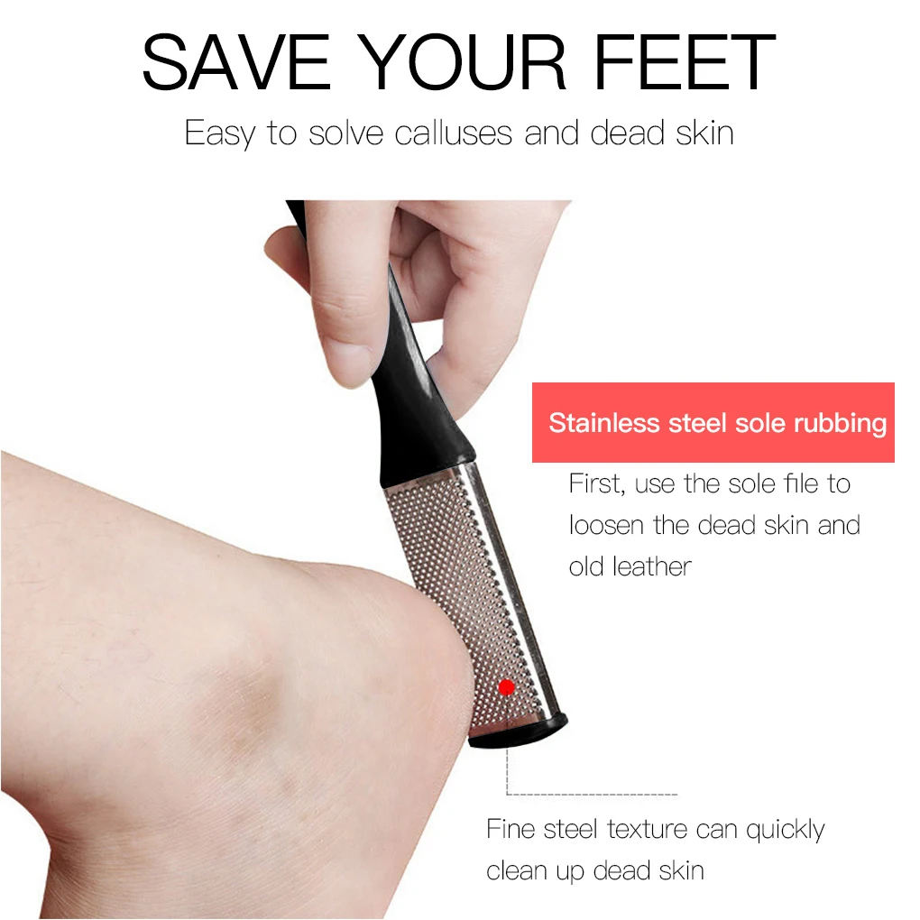 1pcs Double Side Foot File Rasp Professional Heel Grater Hard Dead Skin Callus Remover Pedicure File Foot Grater