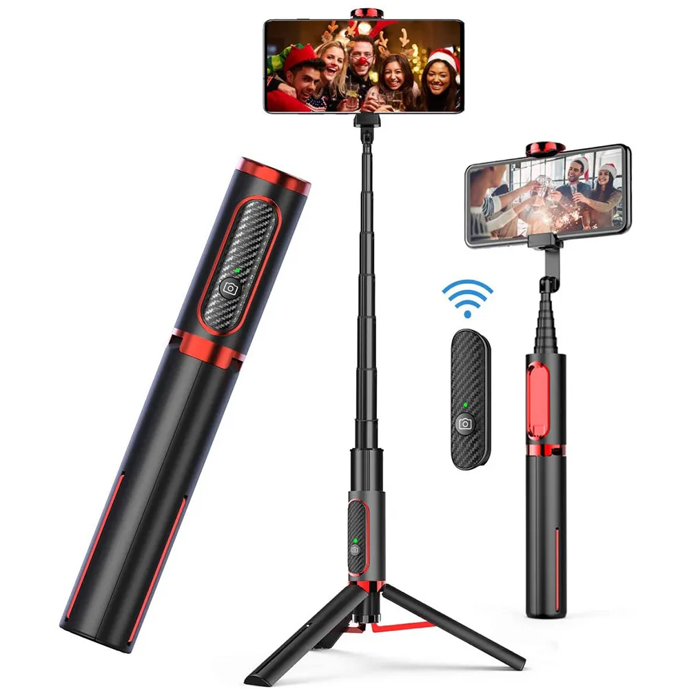 Uitschuifbare Statief Voor Telefoon Palo Selfie Con Statief Mobile Monopod Houder Stand Draadloze Bluetooth Selfie Stick Voor Xiaomi Iphone