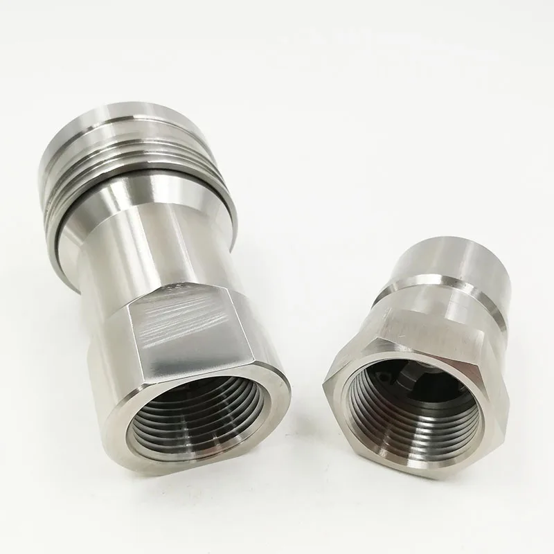 JH-S1-SS de montaje y montaje de tuberia، serie ISO7241، casquillo de acoplamiento سريعة hidráulico de tipo cerrado con tapón d