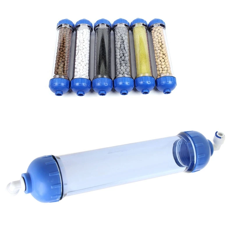 2021 neue Wasser Filter Gehäuse DIY Füllen T33 Shell Filter Schlauch Transparent Umkehrosmose