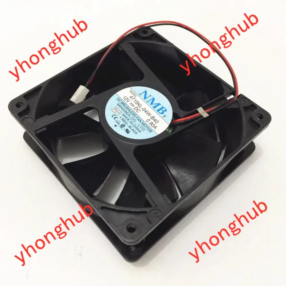 

NMB-MAT 4715KL-04W-B40 P01 P00 DC 12V 0.90A 120x120x38mm 2-Wire Server Cooling Fan