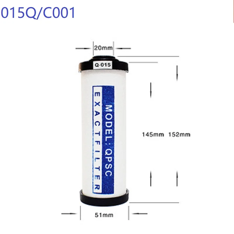 Coalescer Cartridge for Compressed Air Filter Air Compressor Line Filter Element 015QPS 024QPS Filtration Oil Coalescing Filter